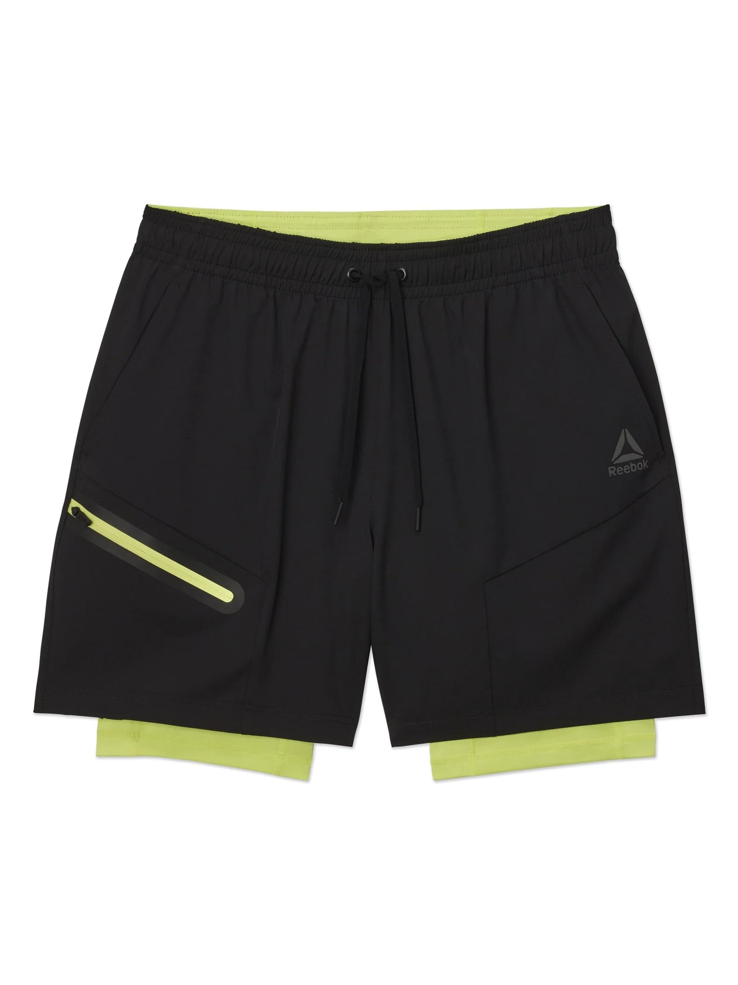 Mens and Big Mens Power up 2-In-1 Woven Shorts (6" Inner, 9" Outer Inseam), Sizes XS-3XL